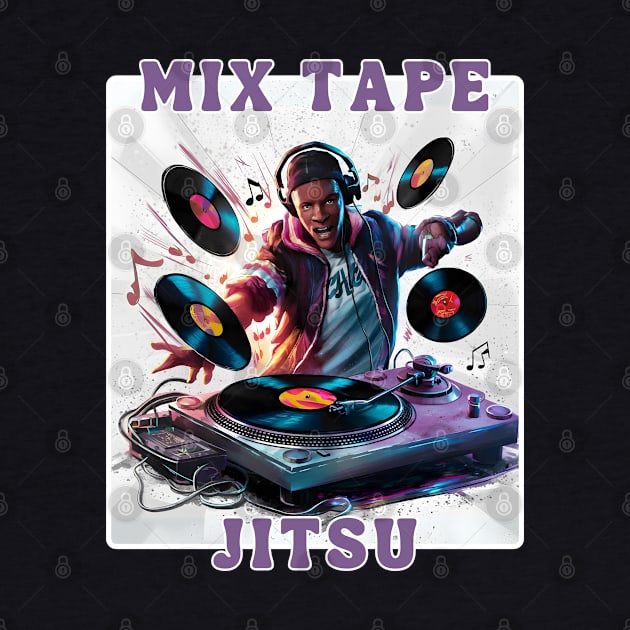 Mix Tape Jitsu 1980s Era DJ Rapper Music Lover by MugMusewear